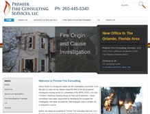Tablet Screenshot of premierfireconsulting.com